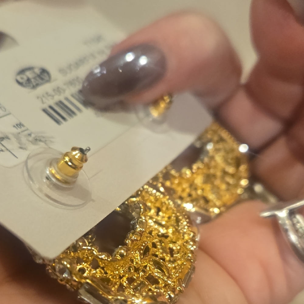New Sugarfix by BaubleBar Gold Statement Earrings - Picture 6 of 8